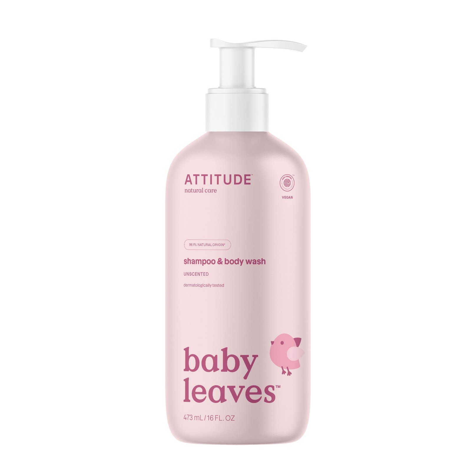 ATTITUDE Baby Leaves 2in1 Shampoo - Parfumvrij